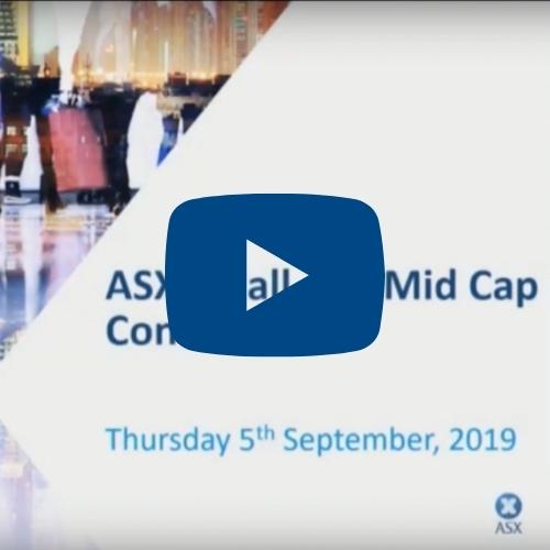 Indy Singh presents a the ASX Small & Mid-Cap Conference 2019