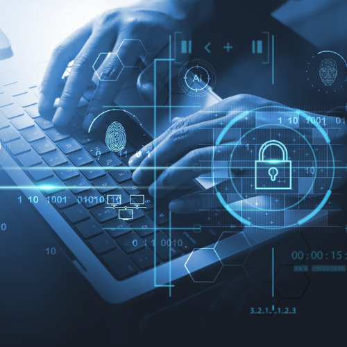 Staying safe from cyber threats and scams Illustratior
